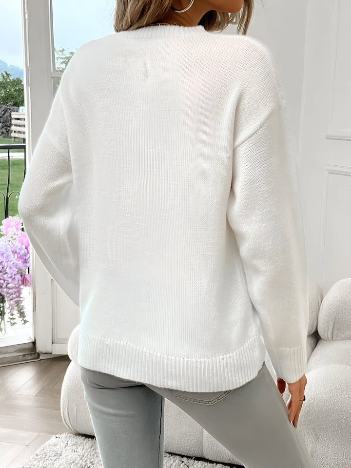 Drune | Amerikanische Flagge Rundhalsausschnitt Pullover