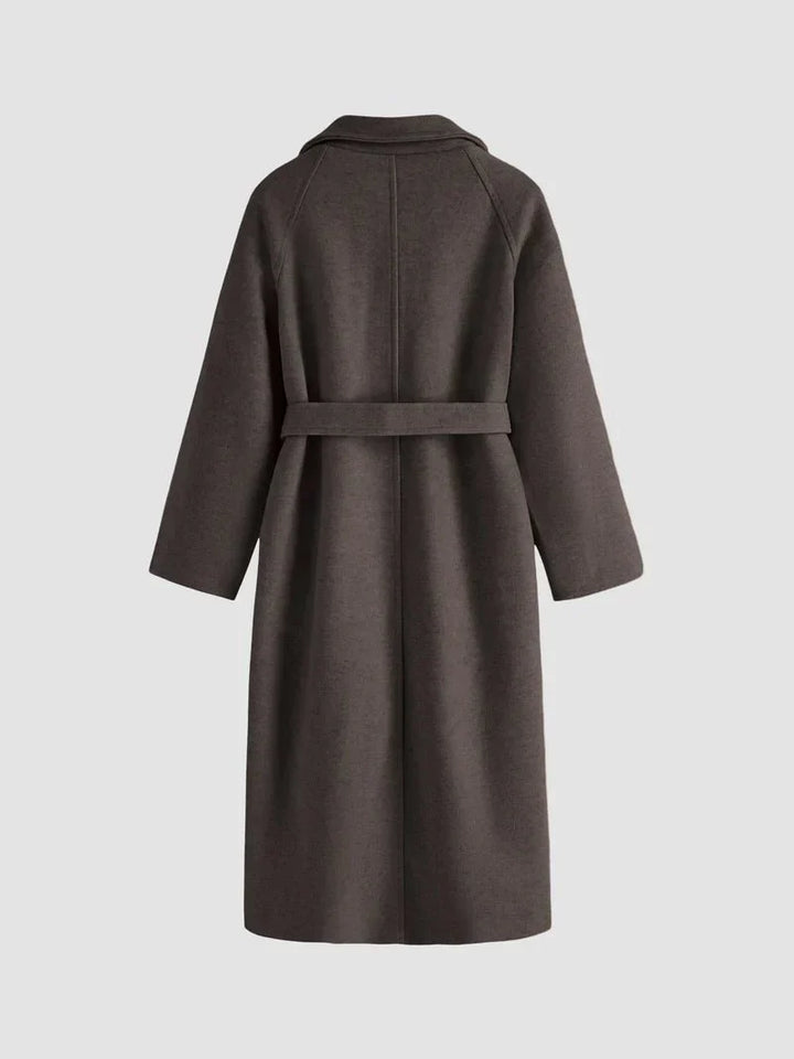 Drune | Langzeitwollmischmantel - Gürtelschluss Design - Minimalistische Oberbekleidung