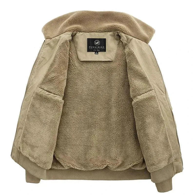 Drune | Klassische Fleece Männer Winterjacke