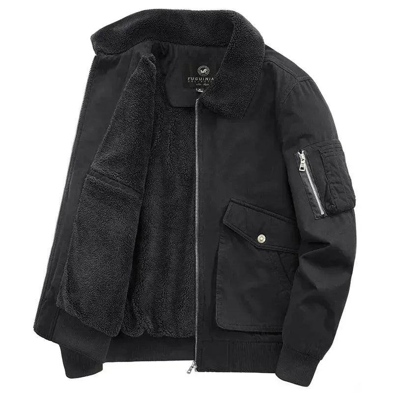 Drune | Klassische Fleece Männer Winterjacke