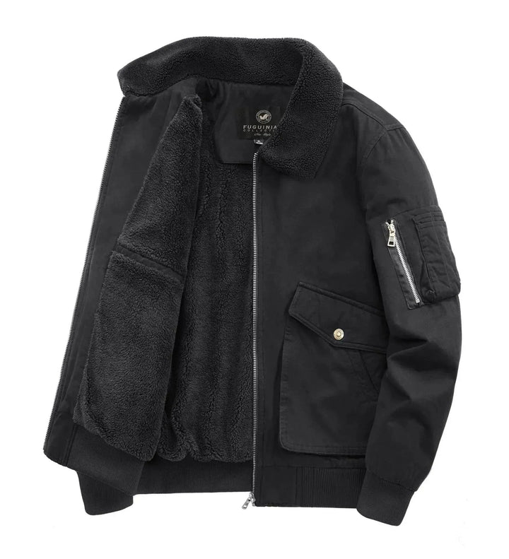 Drune | Klassische Fleece Männer Winterjacke