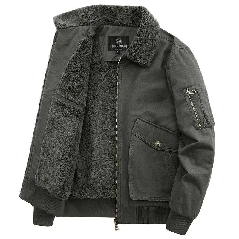 Drune | Klassische Fleece Männer Winterjacke