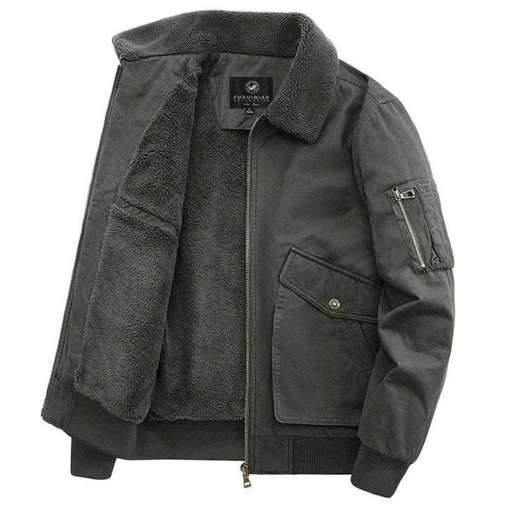 Drune | Klassische Fleece Männer Winterjacke