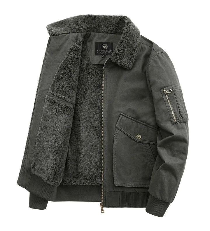 Drune | Klassische Fleece Männer Winterjacke