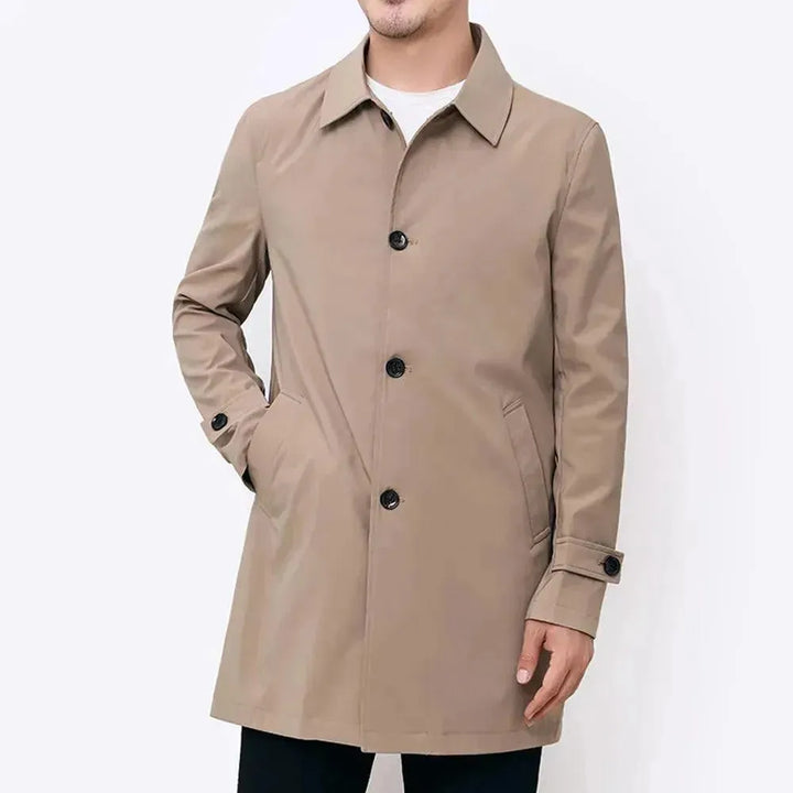 Drune | Klassischer einreihiger Herren-Trenchcoat