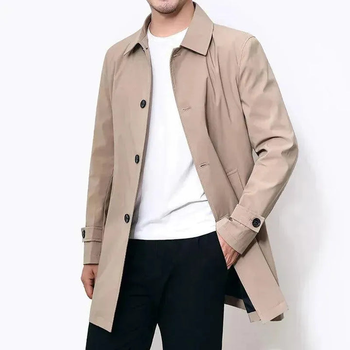 Drune | Klassischer einreihiger Herren-Trenchcoat