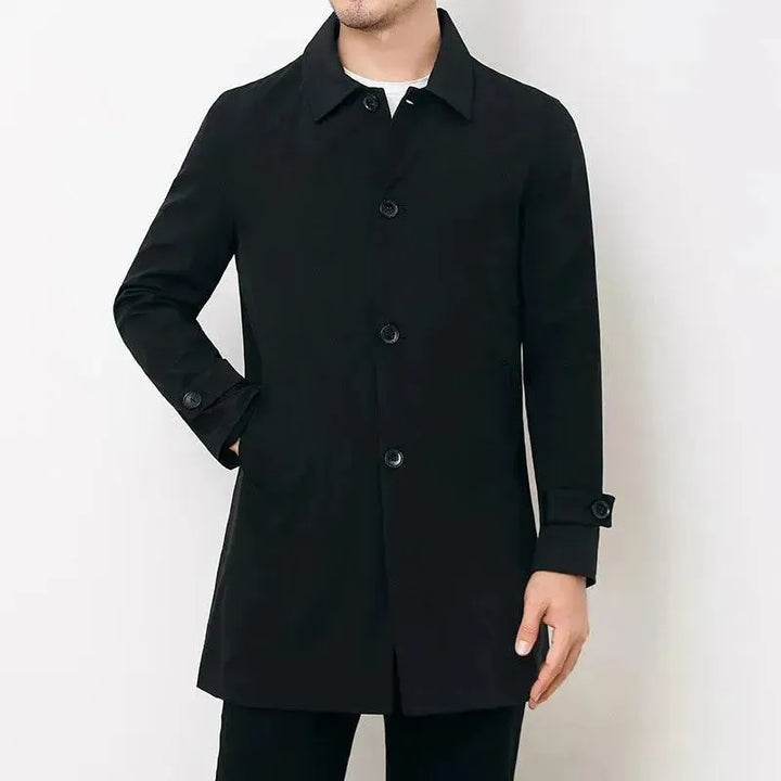 Drune | Klassischer einreihiger Herren-Trenchcoat