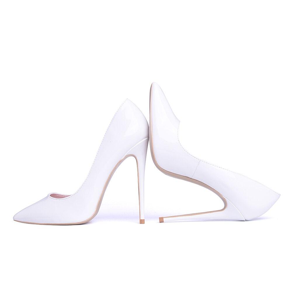 Drune | Klassische Weiße High Heels Pumps