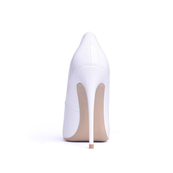 Drune | Klassische Weiße High Heels Pumps