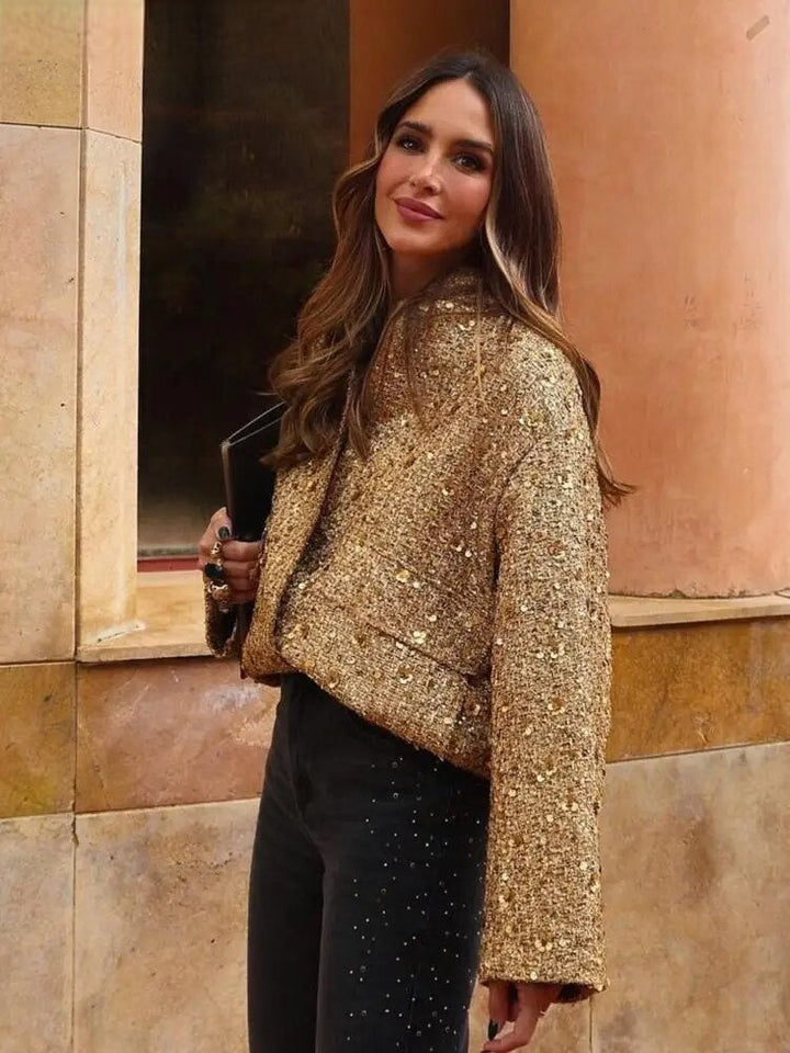 Drune | Damen Bomberjacke Gold für Den Herbst