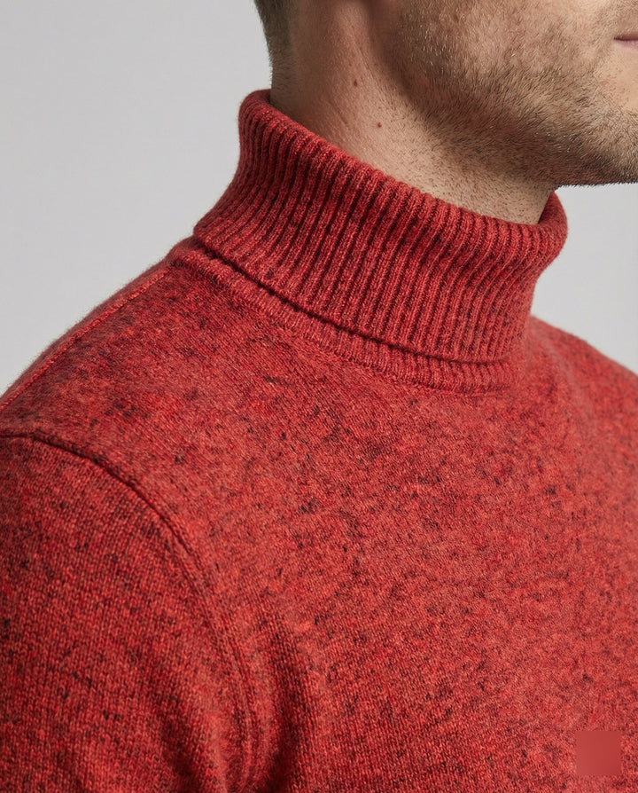 Herren Rollkragenpullover aus weichem Merinowolle Drune