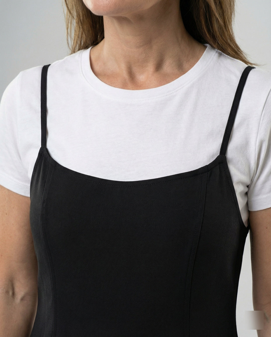 Damen Skater Sommerkleid mit Trägern