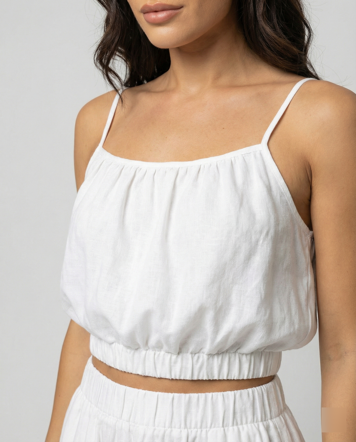 Damen Sommerliches Zweiteiler-Kleid mit fließendem Schnitt und praktischen Taschen Drune