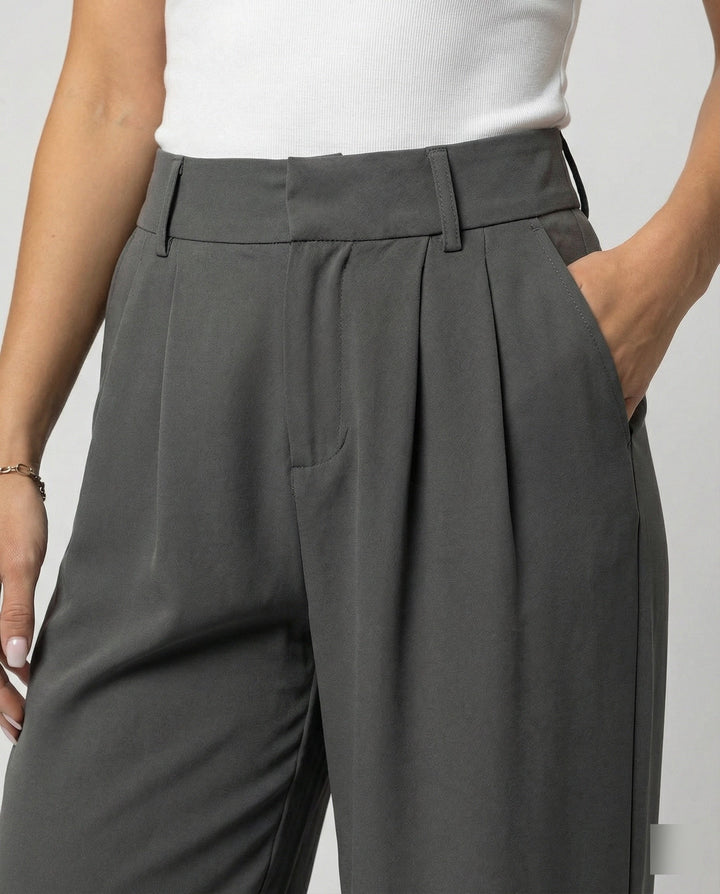 Damen Bundfaltenhose Damen elegant