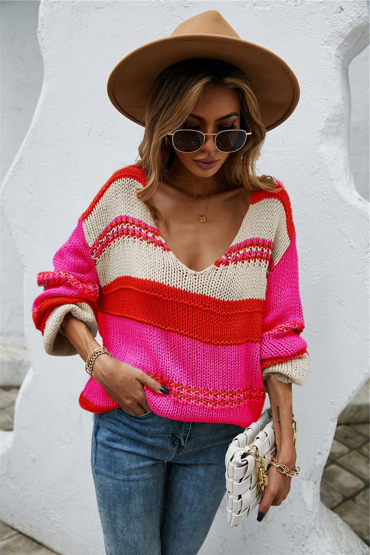 Drune – Pullover mit Farbblock