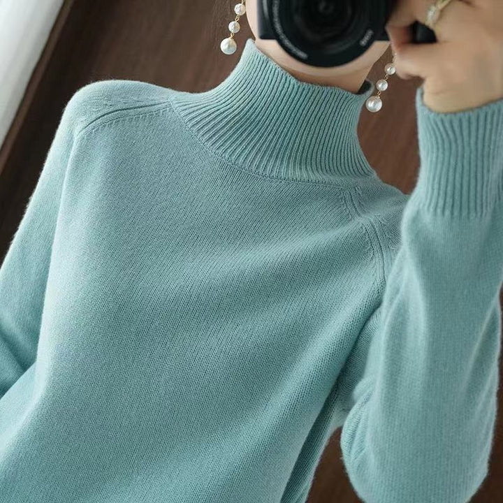 Drune | warmer Strickpullover mit hohem Kragen für Damen