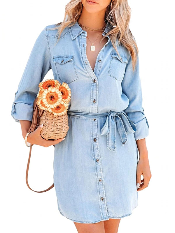 Drune | Mode Frauen Entspanntes Denim Kleid