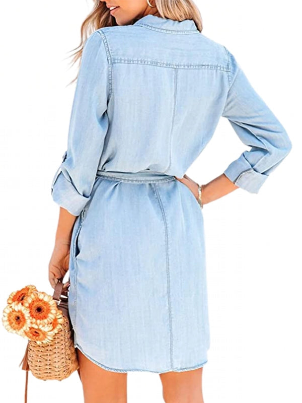 Drune | Mode Frauen Entspanntes Denim Kleid