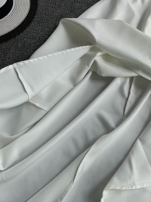 Drune | Smaragdgrünes Maxi Kleid Baumwollspitze Trägerlos Lang Frauen Sexy Kleid