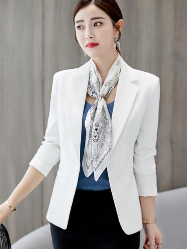 Drune | Schwarzer Blazer für Damen Bürojacke Anzug Taschen Jacken