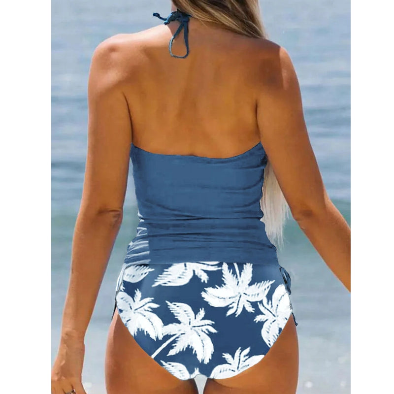 Drune | Damen Badeanzug Sommer Strand Kokos Bikini Set