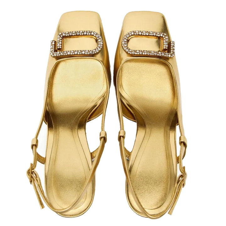Drune | Elegante Damen Sling Back Schuhe Moderne Büro High Heels