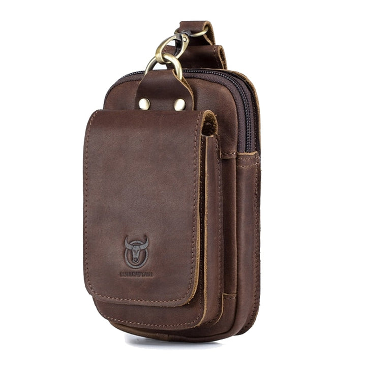 Drune | Hochwertige Leder 7 Zoll Telefon Geschenk Gürtel Tasche