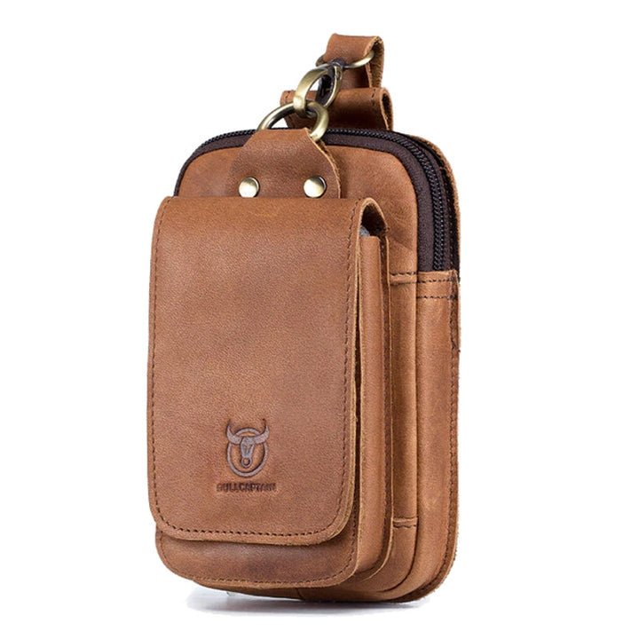 Drune | Hochwertige Leder 7 Zoll Telefon Geschenk Gürtel Tasche