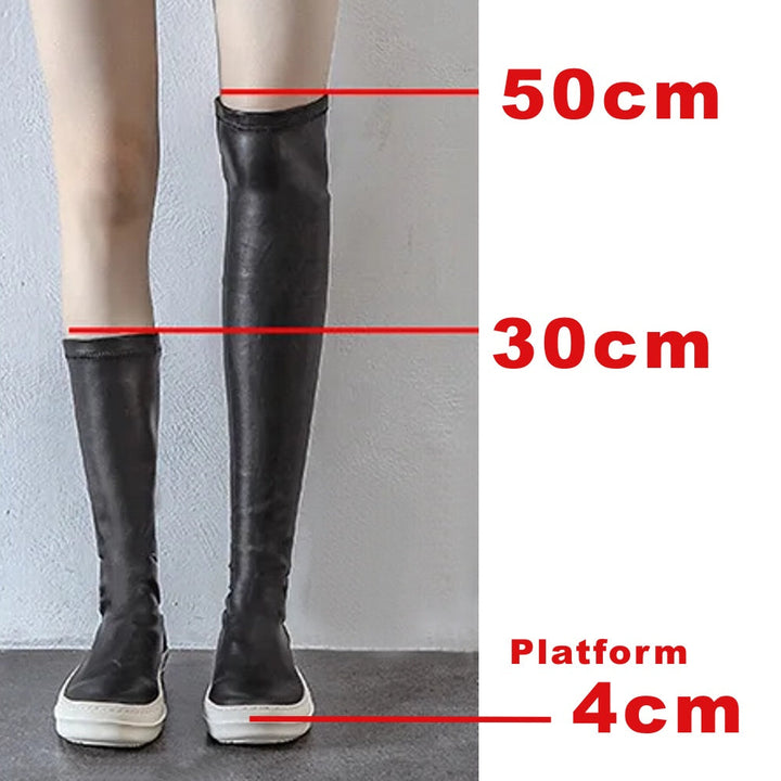 Drune | Flache Stiefel für Frauen
