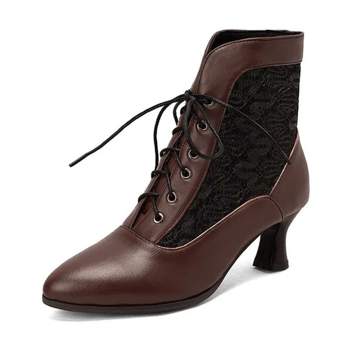 Drune | Damen Stiefeletten Leder Schnürschuhe Moderne Schuhe