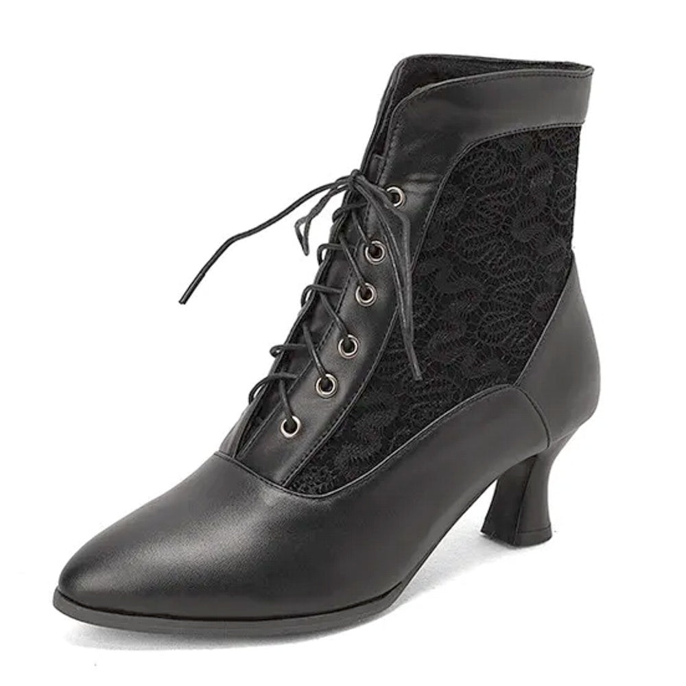 Drune | Damen Stiefeletten Leder Schnürschuhe Moderne Schuhe