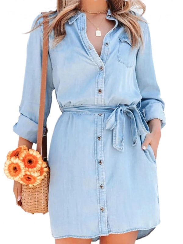 Drune | Mode Frauen Entspanntes Denim Kleid