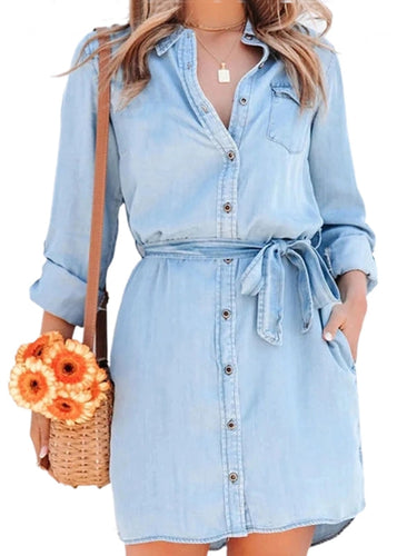 Drune | Mode Frauen Entspanntes Denim Kleid