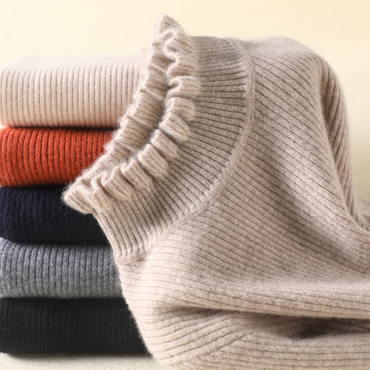 Drune | Bequemer Cashmere Damen Rollkragenpullover