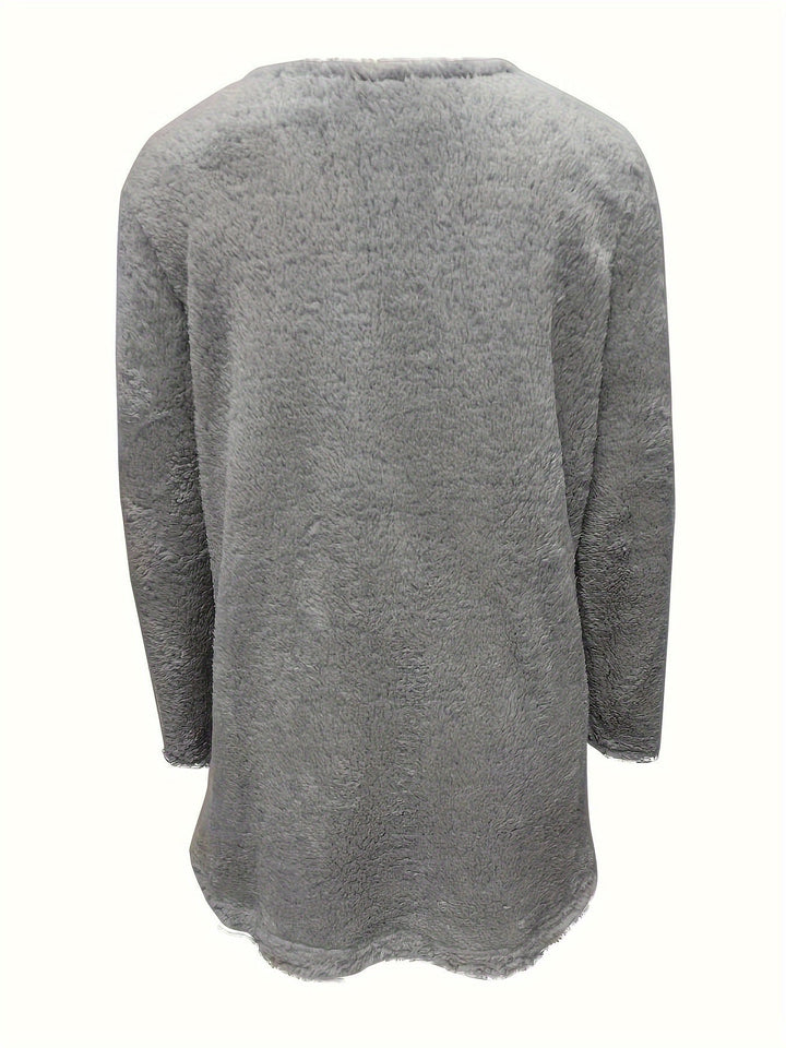 Drune | Bequemes Fleece-Sweatshirt mit Druck
