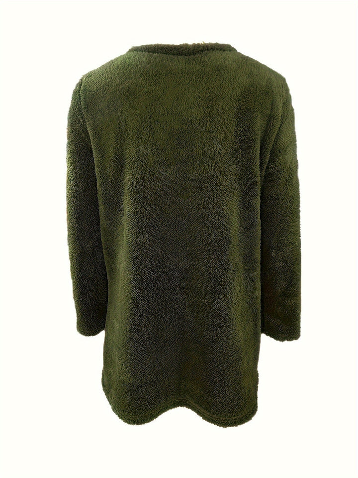 Drune | Bequemes Fleece-Sweatshirt mit Druck