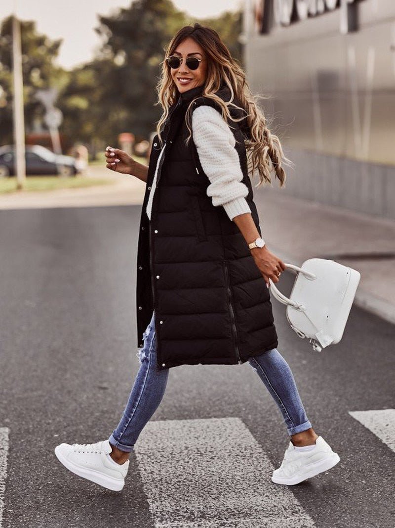 Drune | Bequemer knielanger Damenbodywarmer