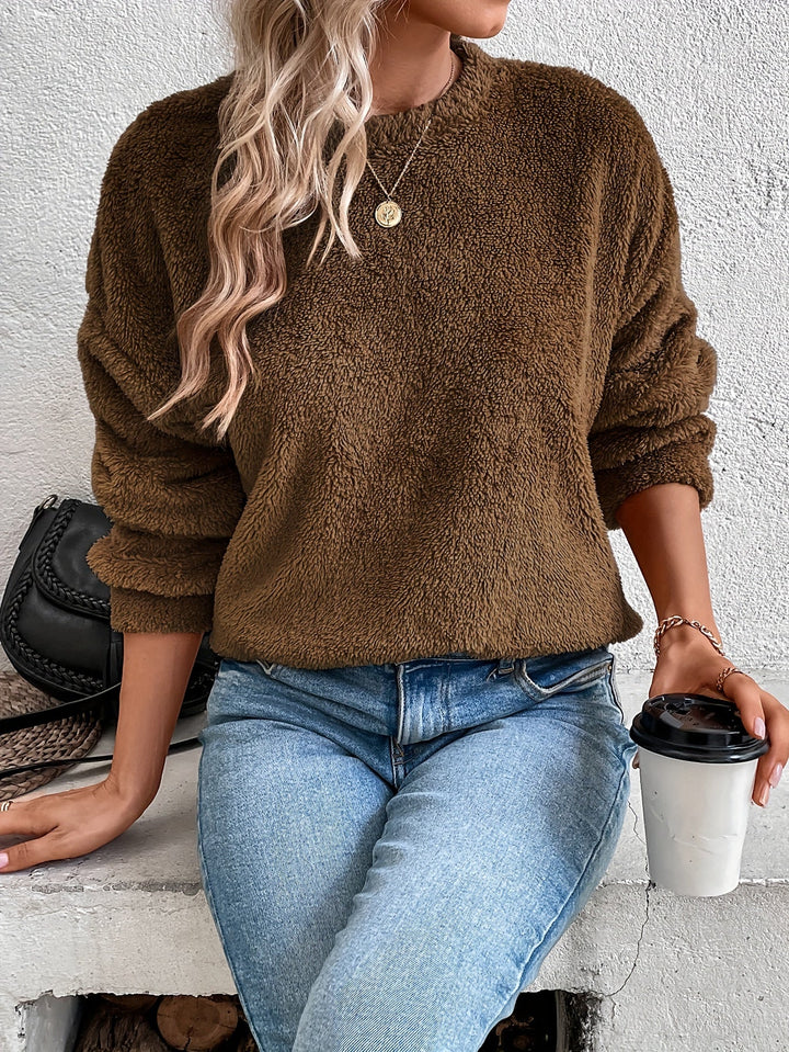 Drune | Bequemes Teddy Pullover Sweatshirt