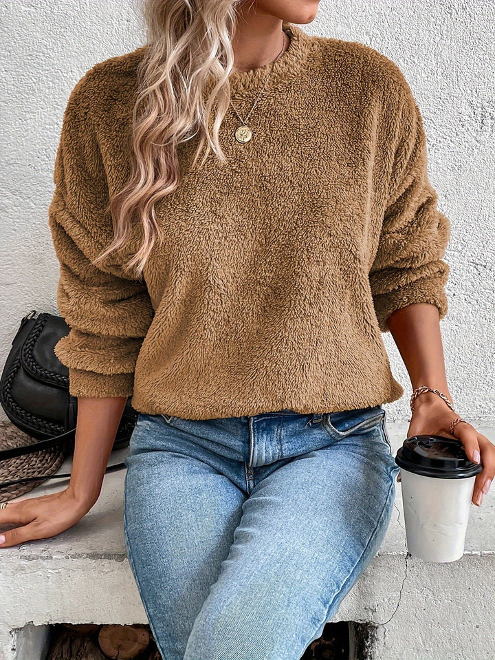 Drune | Bequemes Teddy Pullover Sweatshirt