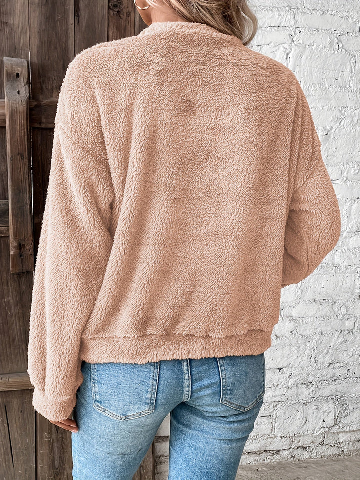 Drune | Bequemes Teddy Pullover Sweatshirt