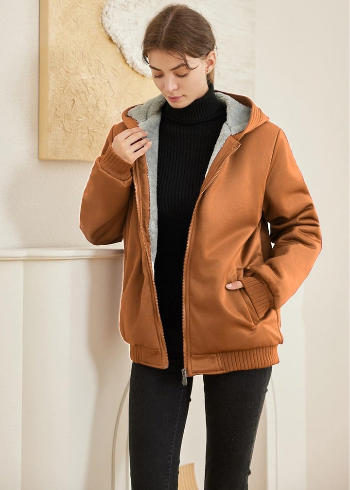 Drune | Bequeme Damen Winter Fleecejacke