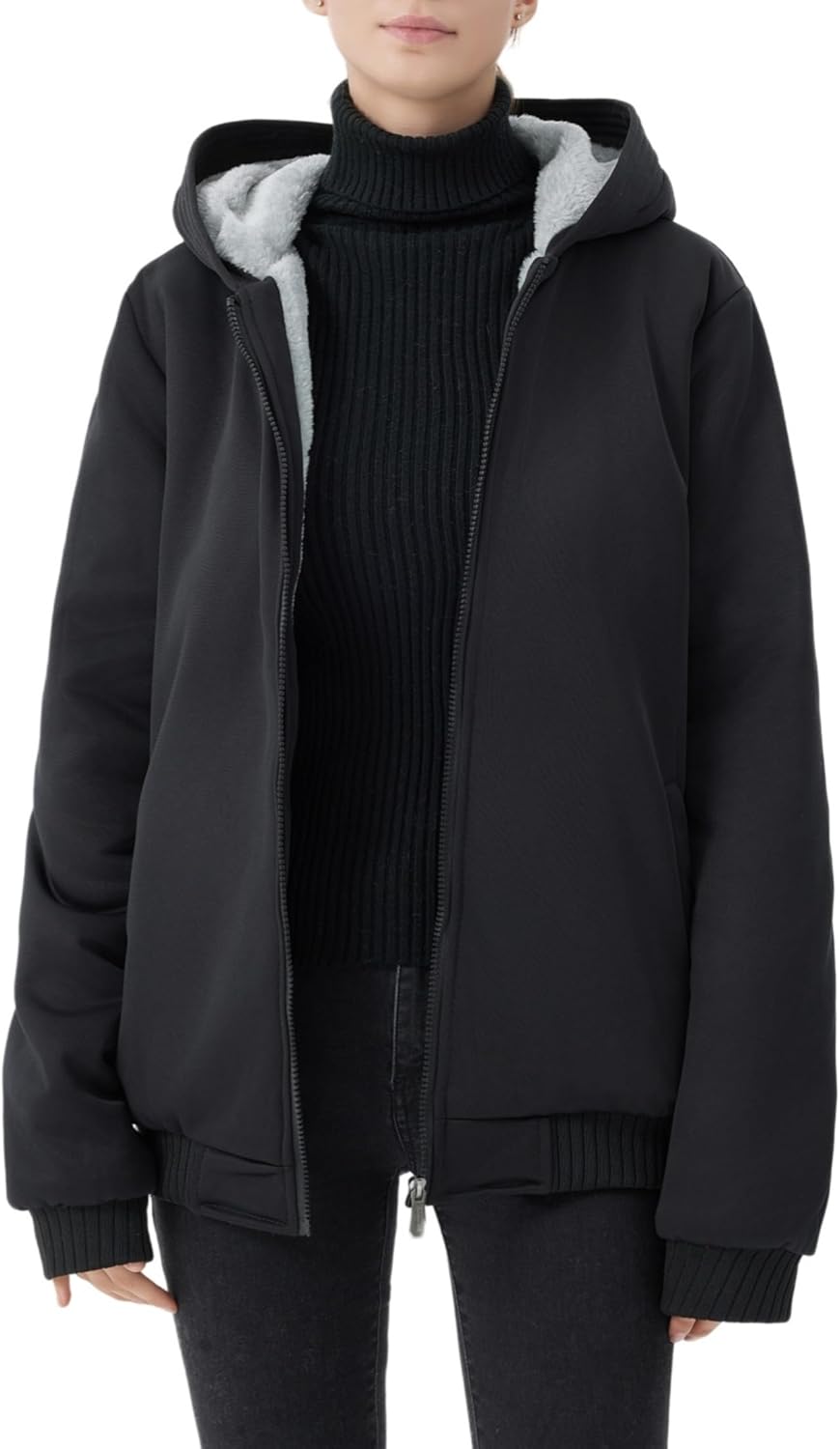 Drune | Bequeme Damen Winter Fleecejacke