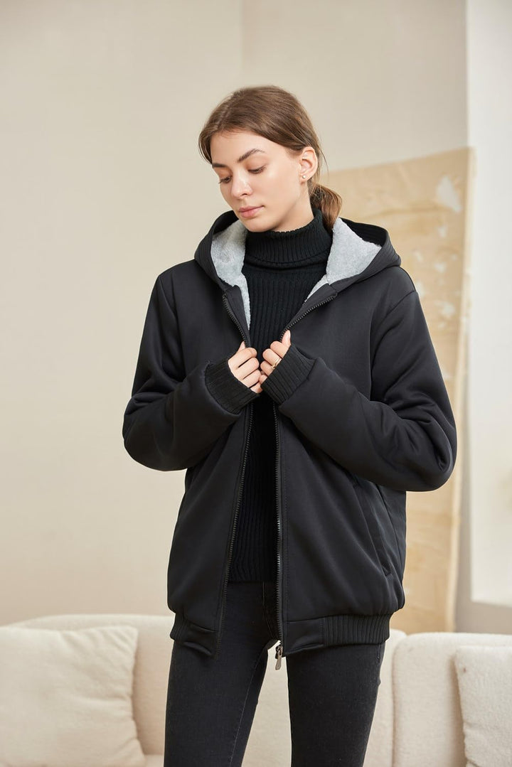 Drune | Bequeme Damen Winter Fleecejacke
