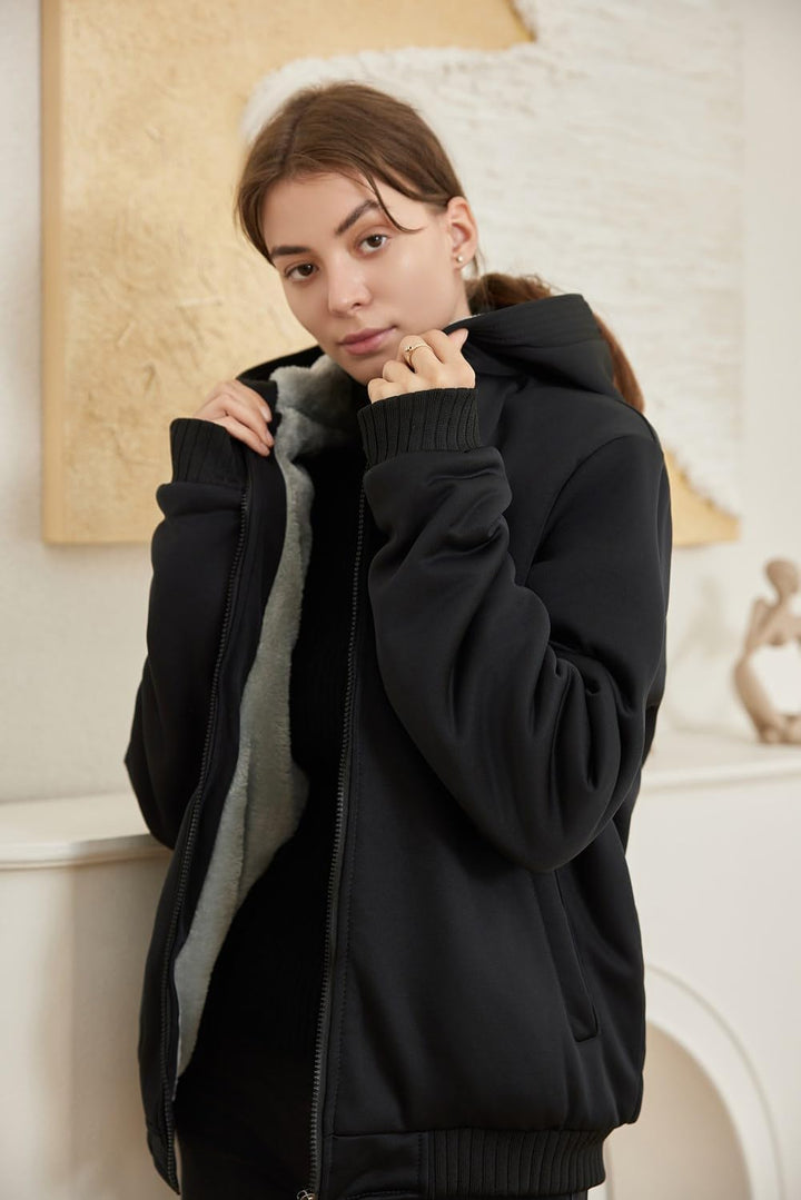 Drune | Bequeme Damen Winter Fleecejacke