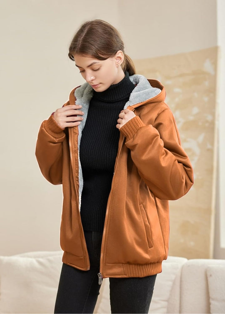 Drune | Bequeme Damen Winter Fleecejacke