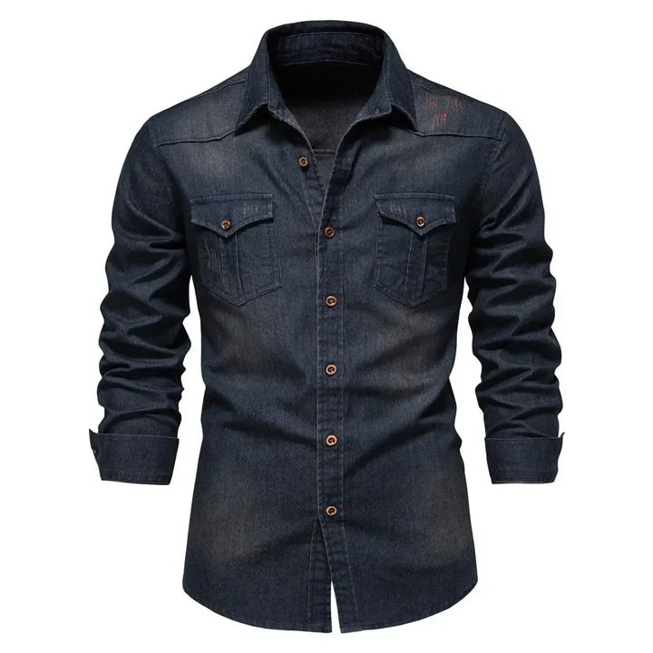 Drune | Baumwoll Denim Hemd