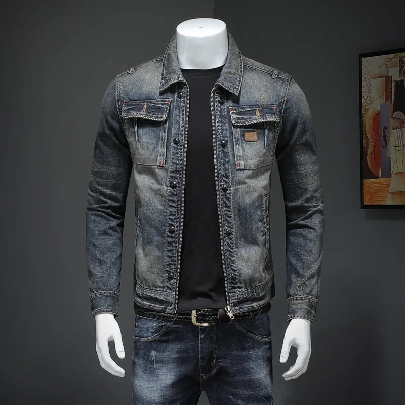 Drune | Weinlese Denimjacke