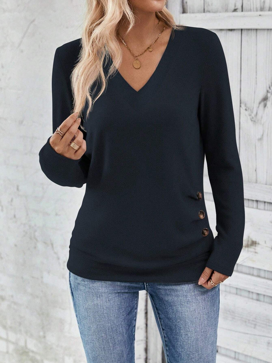 Drune | V-Ausschnitt Pullover