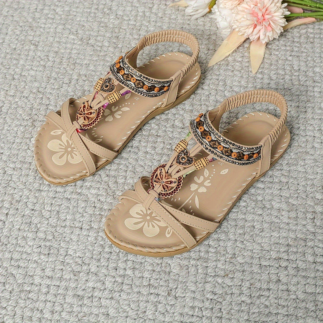 Drune | Boho Flache Sandalen