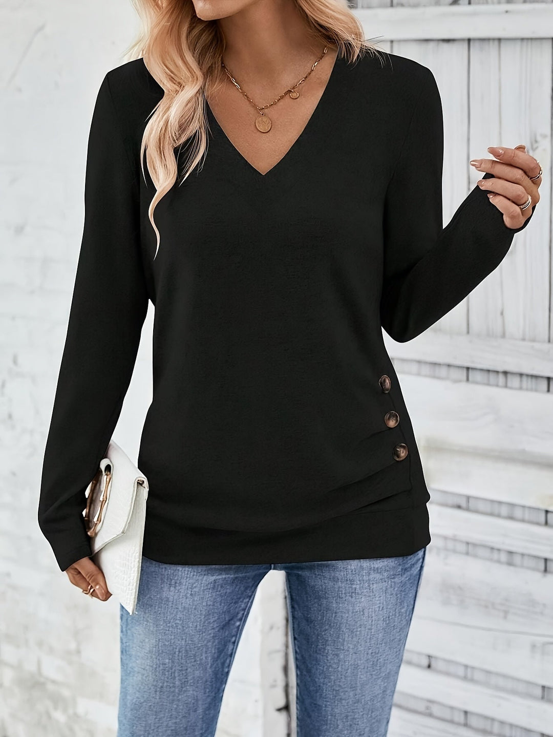 Drune | V-Ausschnitt Pullover